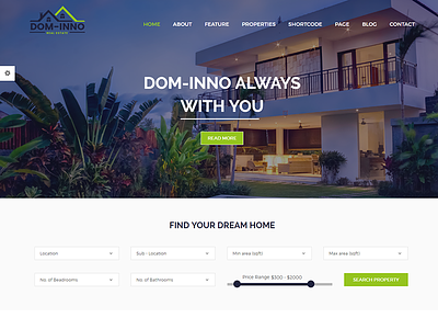Dominno – Real Estate Responsive Template agency agent apartment business corporate html property real estate realestate rental responsive retina ready