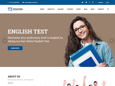 Educan - Education HTML5 Template academic agency blog college education portfolio school study teacher university