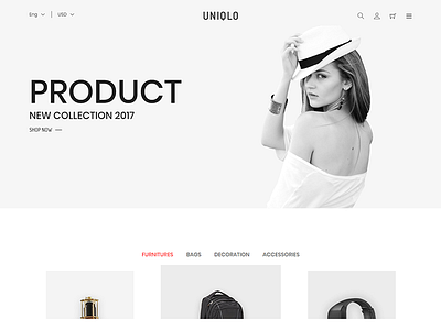 Uniqlo - Minimalist eCommerce Template bootstrap clothes cookery fashion flowers furniture html5 interior responsive shopping sport technology