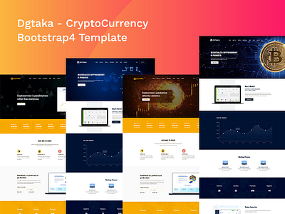 Dgtaka - CryptoCurrency Bootstrap4 Template bitcoin bitcoin trading coin currency crypto currency crypto trading currency currency exchange digital currency exchange exchange currency