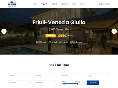 Khonike - Real Estate Bootstrap 4 Template agency agent apartment developer directory directory listing home listing house listing listing property property listing real estate real estate agent realtor rental