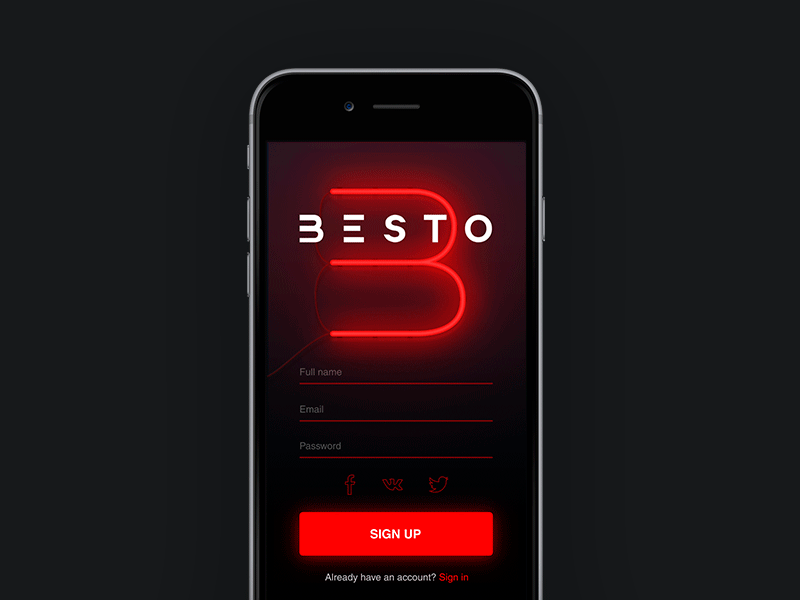 Daily UI #001 Sign Up