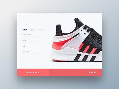 Daily UI #002 Credit Card Checkout dailyui uidesign webdesign