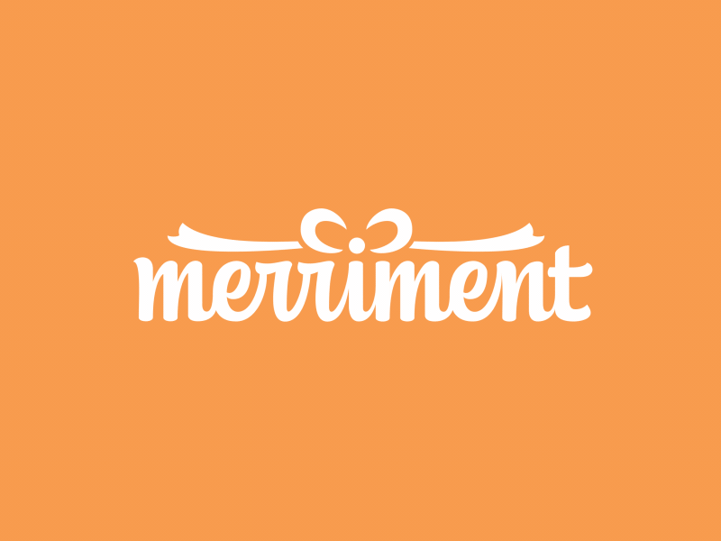 Merriment logo animation after animation design effects handwriting lettering logo logotype motion