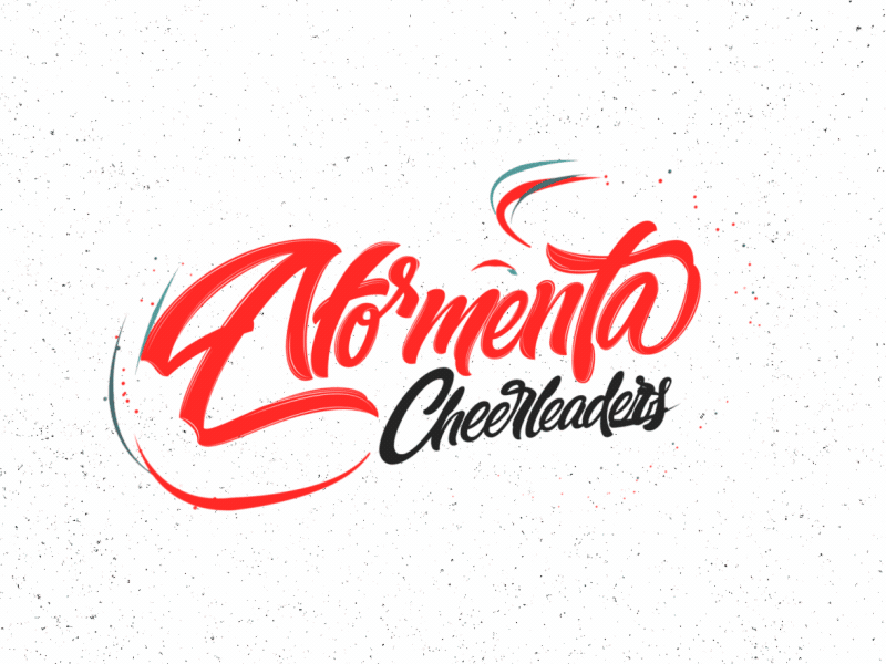 Atormenta Cheerleaders lettering animation after animation design effects handwriting lettering logo logotype motion