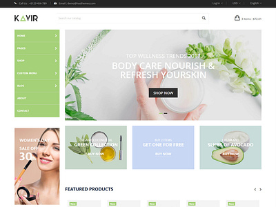 Kavir - eCommerce HTML Template