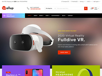 Allup – Electronics eCommerce HTML5 Template