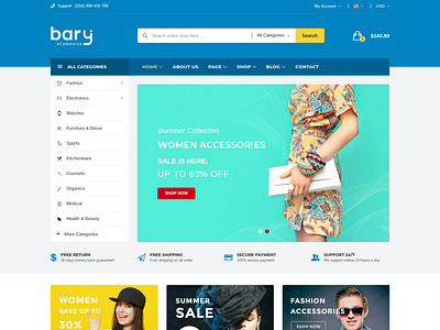 Bary - Responsive eCommerce HTML Template