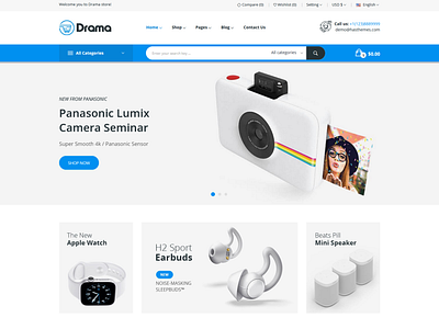 Drama - Responsive Electronics eCommerce HTML Template