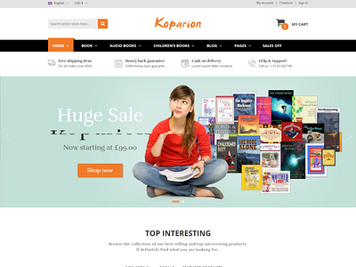 Koparion   Book Shop HTML5 Template
