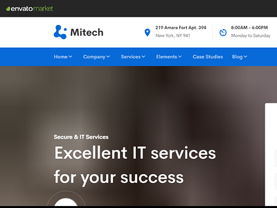 Mitech React Gatsby Technology Blog Template clean creative agency digital agency information technology modern react corporate react template reactjs software startups startups service