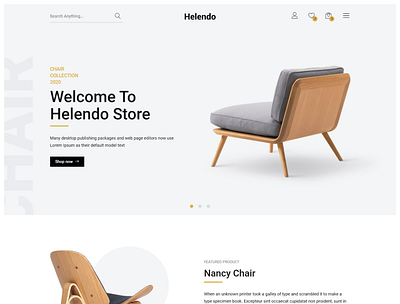 Helendo Furniture eCommerce HTML Template clean decoration ecommerce html5 fashion furniture interior lamp lights luxury minimal minimalis modern responsive shop store