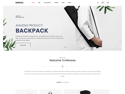 Mimosa   Fashion eCommerce Template