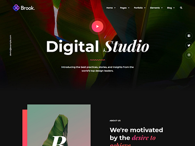 Brook   Creative Multipurpose Vue Nuxt JS Template