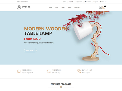 Goetze Furniture Shop eCommerce HTML Template decoration ecommerce furniture furniture shop furniture store home decor html5 interior kitchen furniture luxury furniture modern responsive shopping store