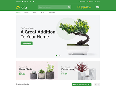 Alula Multipurpose eCommerce HTML Template decor decoration electronics furniture garden gardening handmade interior multipurpose organic plants responsive store