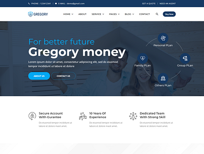 Insurance Agency HTML Template Gregory agency auto insurance bootstrap4 broker business finance home insurance insurance agency insurance agent insurance broker insurance company insurance html investment life insurance responsive