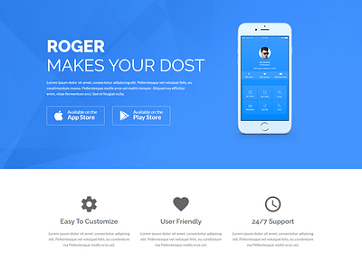 Multipurpose Landing Page Template   Roger  2