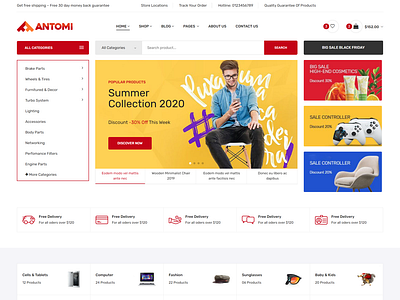 Antomi   Electronics eCommerce HTML Template