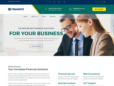Financo   Finance   Investment HTML Template