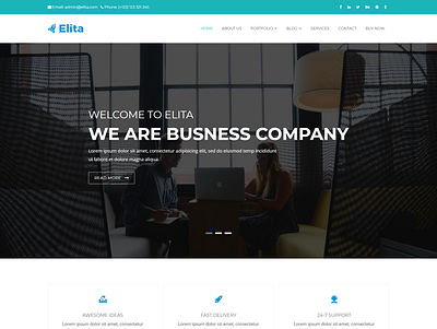 Elita Corporate WordPress Theme agency blog business corporate wordpress theme creative interior medicine modern design multipurpose personal portfolio wp theme travel woocommerce theme wordpress theme