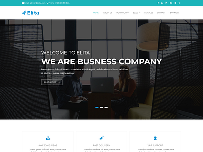 Elita   Corporate WordPress Theme