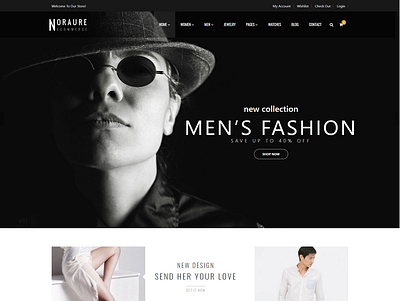 Noraure Fashion HTML Template clean clothing ecommerce clothing store fashion fashion boutique lifestyle luxury fashion mega store men fashion modern online shop responsive html website template women fashion