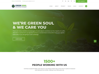 Green Soul   Environment and Nonprofit HTML Template