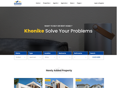 Khonike   Real Estate Bootstrap 4 Template