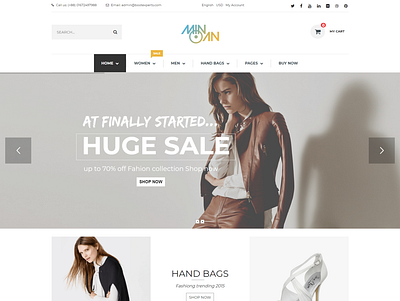 Minoan Fashion WooCommerce Theme bootstrap clean clothes digital ecommerce fashion leather model responsive shop shopping stylish superstore