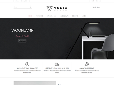 Vonia   Furniture Store HTML Template
