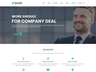 Outfit Business Consultancy Corporate WordPress Theme advisory agency theme business clean design consulting wordpress corporate accountant corporate creative corporate website creative agency financial industry wordpress insurance private company responsive wordpress service