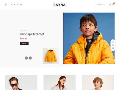 Payna Minimal eCommerce HTML Template accessories bag store clothing cosmetic fashion flower furniture luxury fashion minimalist modern online shop responsive t shirt