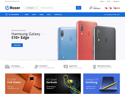 Rozer   Electronics eCommerce HTML5 Template