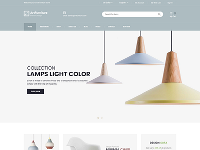 ArtFurniture Minimal Furniture Shop eCommerce HTML Template furniture ecommerce furniture shop home decor html5 interior kitchen furniture luxury furniture minimal minimal furniture minimal store responsive shop store