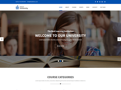 Universe   Education WordPress Theme