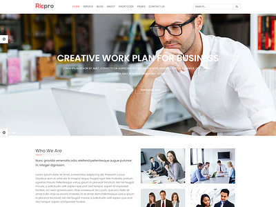 Ricpro Corporate Business HTML Template advising agency business clean consultancy consulting business corporate html creative agency creative portfolio financial website insurance agent insurance broker management consulting strategy consulting