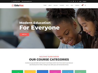 Eduhas Education HTML Template academe e learning education center education consultant education template educational educational html institute kids school lms responsive school study university