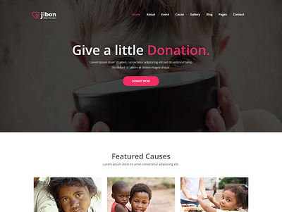 Charity HTML5 Template - Jibon charity organizations template nonprofit html template