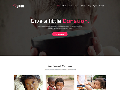 Charity HTML5 Template - Jibon