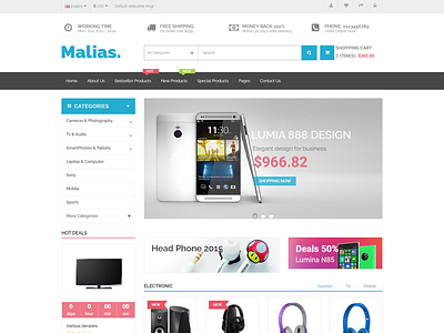 Malias - Electronics Shop eCommerce HTML Template