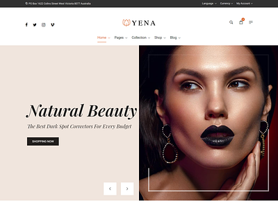 Cosmetics Shop Website Template designs, themes, templates and downloadable  graphic elements on Dribbble