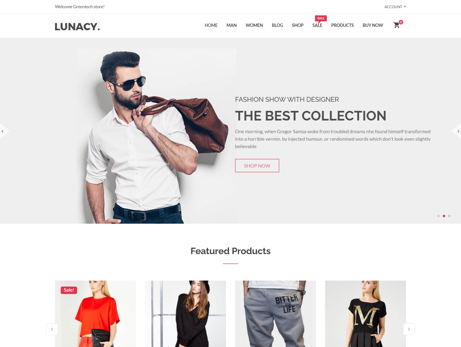 Lunacy - WooCommerce WordPress Theme by HasTech on Dribbble