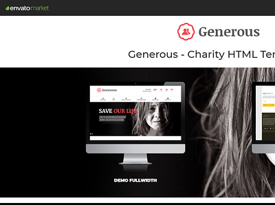 Generous - Non Profit & Charity Bootstrap Template bootstrap charity template charity html template fundraising website template