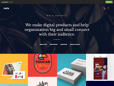 Naix - Multipurpose Agency Portfolio Bootstrap 5 Template digital agency web template multipurpose bootstrap template retail store website template