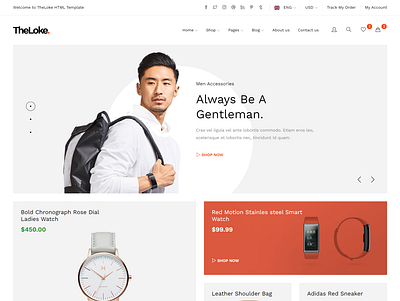 TheLoke - Multipurpose eCommerce HTML Template ecommerce website electronics luxury fashion multi concept ecommerce template office furniture