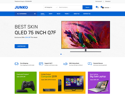 Junko - Electronics eCommerce HTML Template