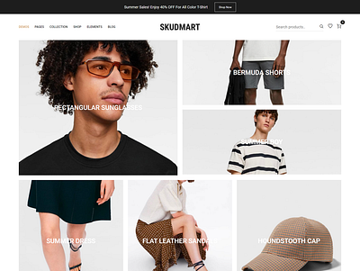 Skudmart - Minimal eCommerce HTML Template ecommerce html template elegent fashion tem fashion minimal html web template minimalist modern website template responsive