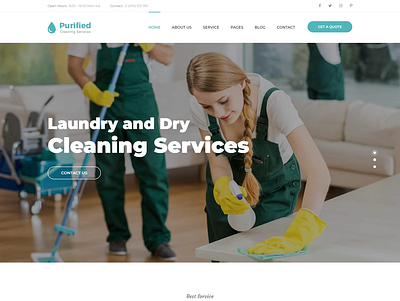 Purified - Cleaning Service Agency HTML Template cleaning business html template cleaning company html template cleaning company web template cleaning service html template dry cleaning web template house cleaning html template multi concept html template