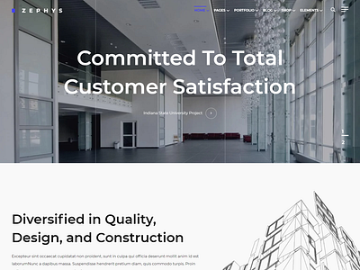 Zephys - Architecture & Interior HTML Template agency html template construction web template corporate html template interior furniture web template real estate html template